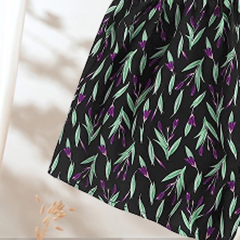 Summer Fashion Casual Wide Leg Shorts Women with Belt Vintage Printed Holiday Beach Shorts Woman High Waist Simple Office Lady Short Pants 24328