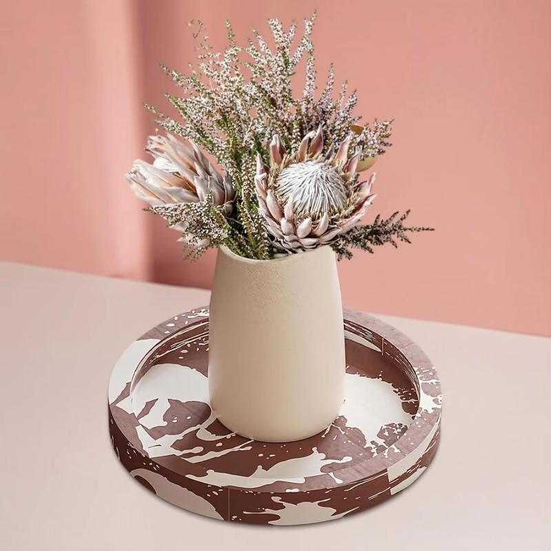 Round Silicone Tray Mold for Resin Crafting, Perfect for Centerpieces, Displays, and Serving