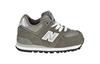 New Balance Cushioning Abrasion Resistant Breathable Low top Toddler Shoes Gray Infant And Toddler KL574GSI