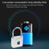 Metal Padlock Keyless Biometric Security Lock Keyless Fingerprint Security Lock 47x76mm for Gym Locker Fence & Gate