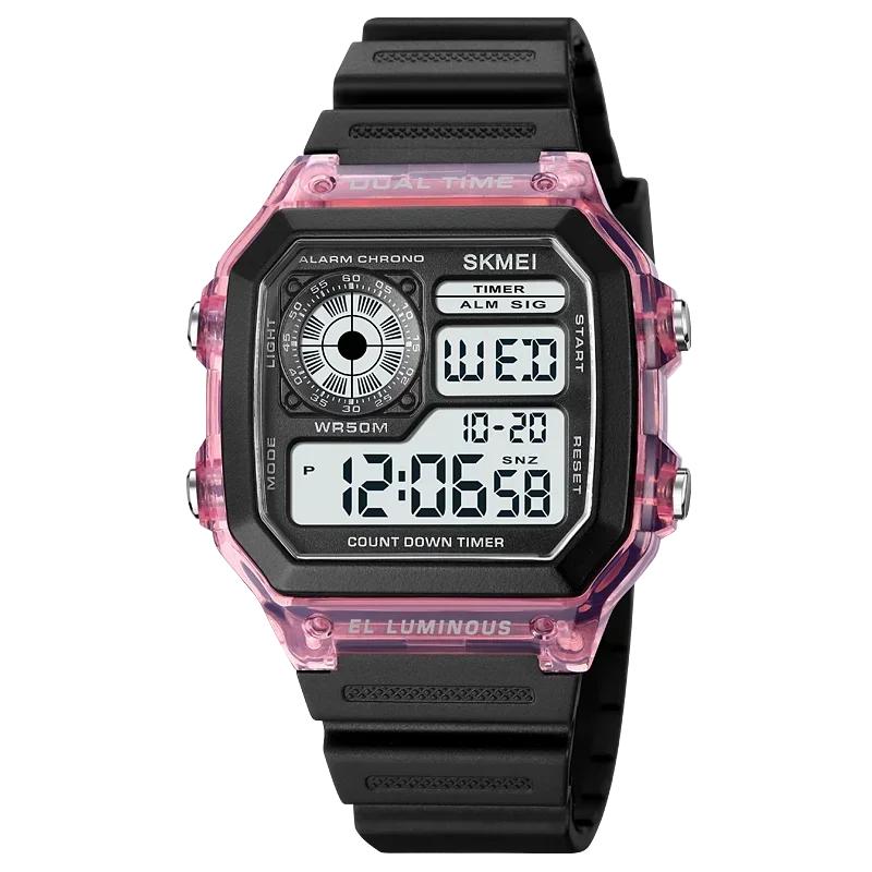SKMEI 1998 Clock reloj hombre Japan Digital Movement Countdown Sport Watch Mens Multifunction 5Bar Waterproof Chrono Wristwatch
