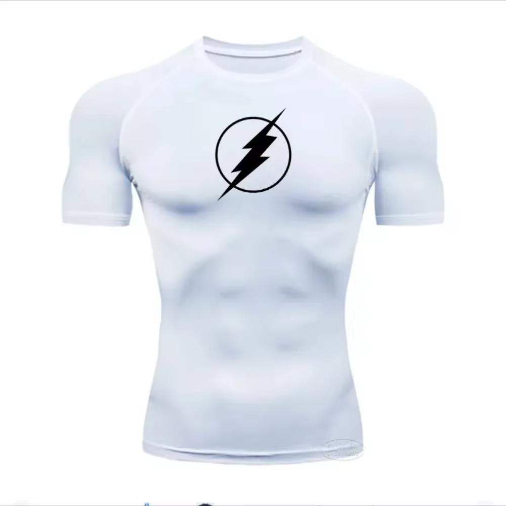 Jogging Quick-drying Breathable Top Summer Men's Running Compression T-shirt Short-sleeved T-shirt Gym Fitness Shirt ZY0025