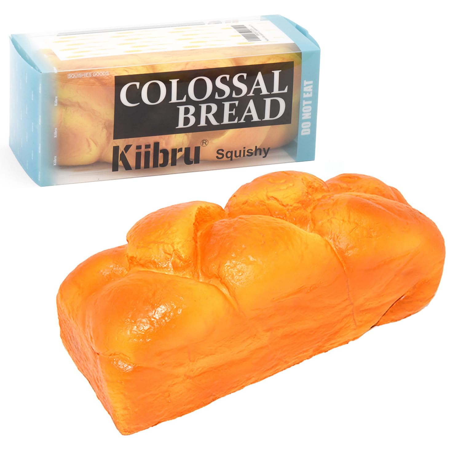 Kiibru Twist Pan Squeeze Stress Relief Toy, 20cm, Giant, Slow-Rebound, Fluffy, Kids  Toy, (Orange) оранжевый