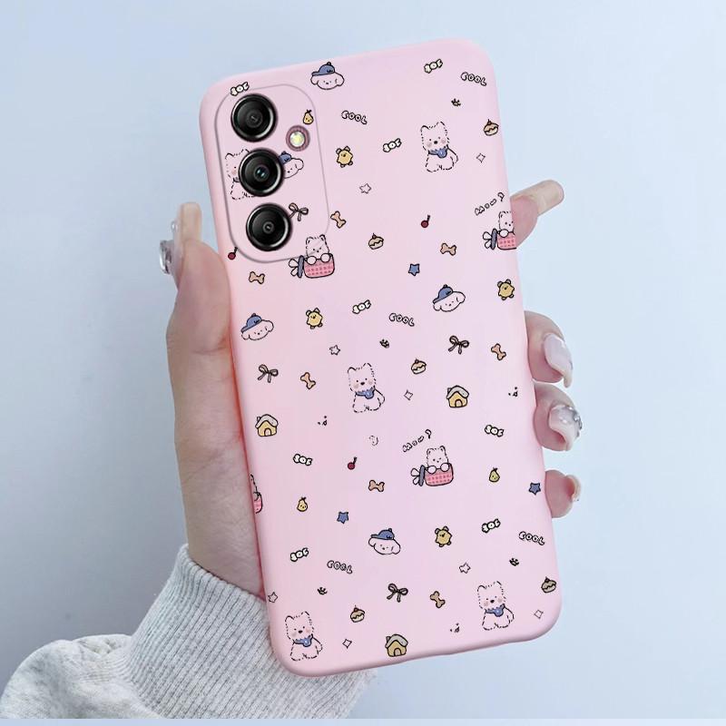 For Samsung Galaxy A14 4G Case A145 Soft TPU Silicone Cover Cute Astronaut Panda Phone Case For Samsung A14 5G A146B Coque Funda