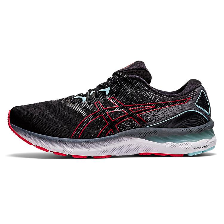 

New Asics Gel Nimbus 23 2E Wide Black Electric Red 1011B006-007 39