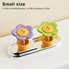 Toilet Button Pusher with Aromatherapy Slot Flower Shape Toilet Tank Button Toilet Flush Tank Button Aid Bathroom Decoration