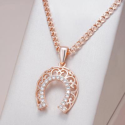 Kienl   Colar Longo com Pingente Cor Ouro Rosa Para Mulheres Flor de Cristal Zircônia Natural Acessórios Joias Vintage Diárias