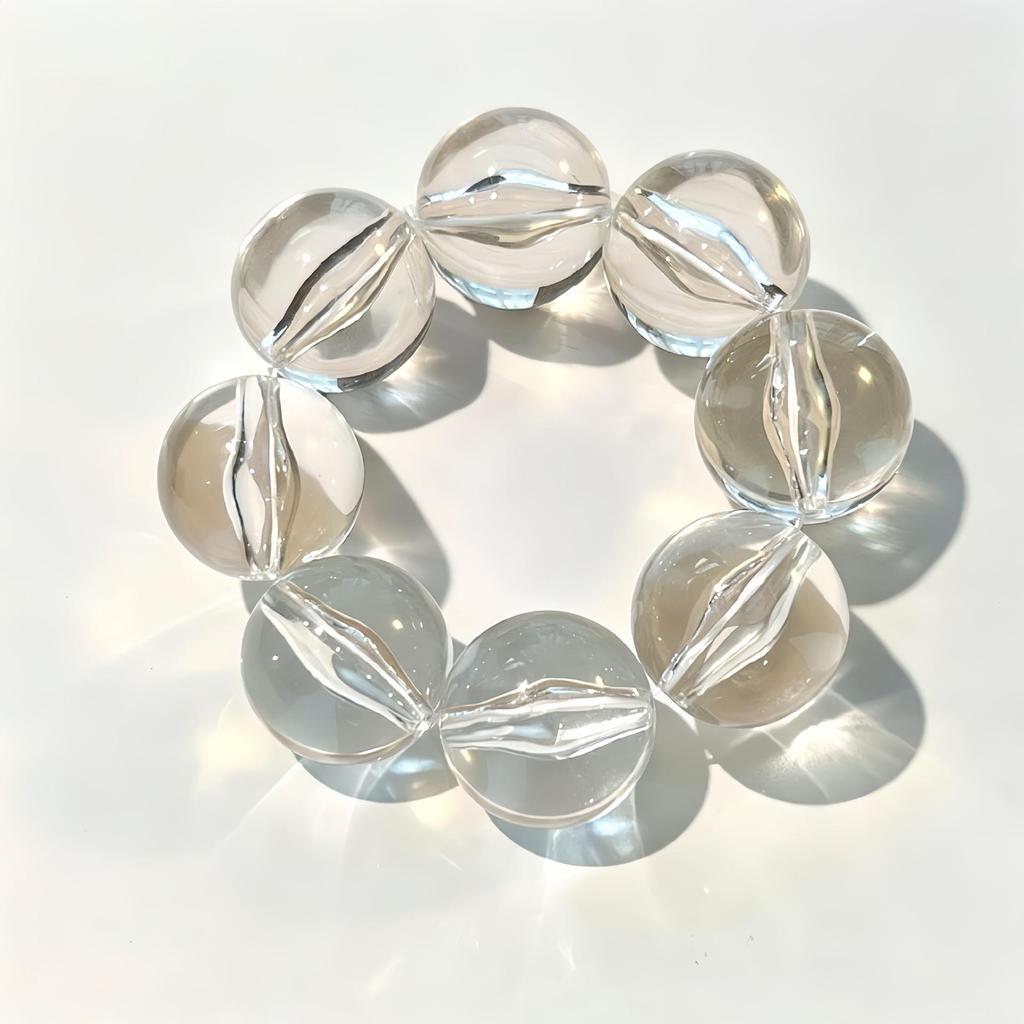 Transparent European & American Retro Resin Irregular Polygon Bracelet - Bold and Unique Hand Jewelry