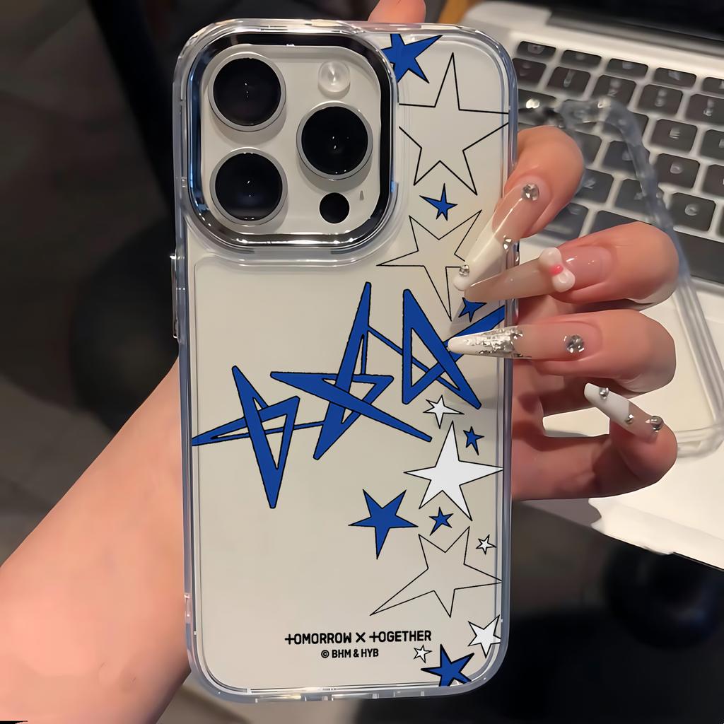 Korean Hot T-TXT Star Phone Case For Samsung Galaxy S25 S24 S23 S22 S21 S20 Note20 FE Ultra Edge Plus 4G 5G Transparent Cover