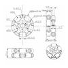 60mm Robot Omni Wheel Aluminium Alloy 360 Degree Rotation Robot Omni Wheel Replacement for Upgrade