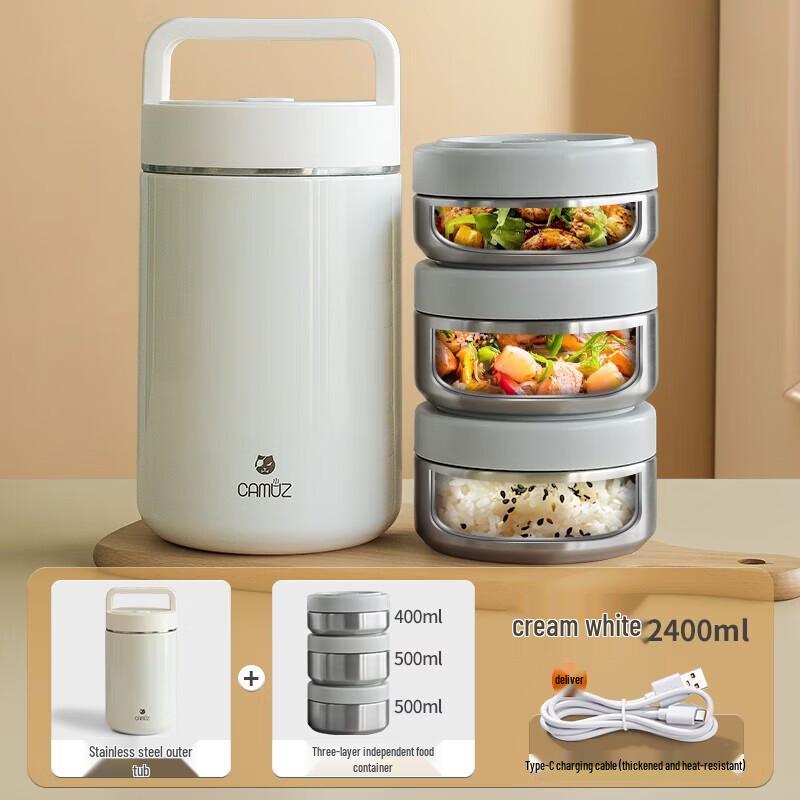 

CAMUZ 316 Stainless Steel 3-Layer Insulated Lunch Box