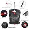 20L  Foldable Water Storage Bag Fast Heating Hiking Climbing Shower Bag camping Solar Hot Water Bag Removable Hose Shower Head
