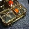 European High-End Amber Snack Box Set Multi-Compartment Option Suitable for Household Snack Storage Serving