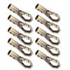 10 Set Cord End Cap Rope Stop Snap Decking Fittings Bulk for Jewelry Making with 6mm Zinc Alloy