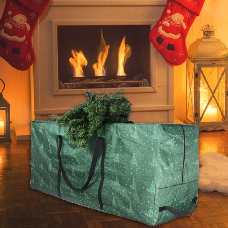 Large Capacity Tree Preservation Bag Waterproof Wreath Pouch Holiday Decoration Holder with Strong Handles and Zippers
