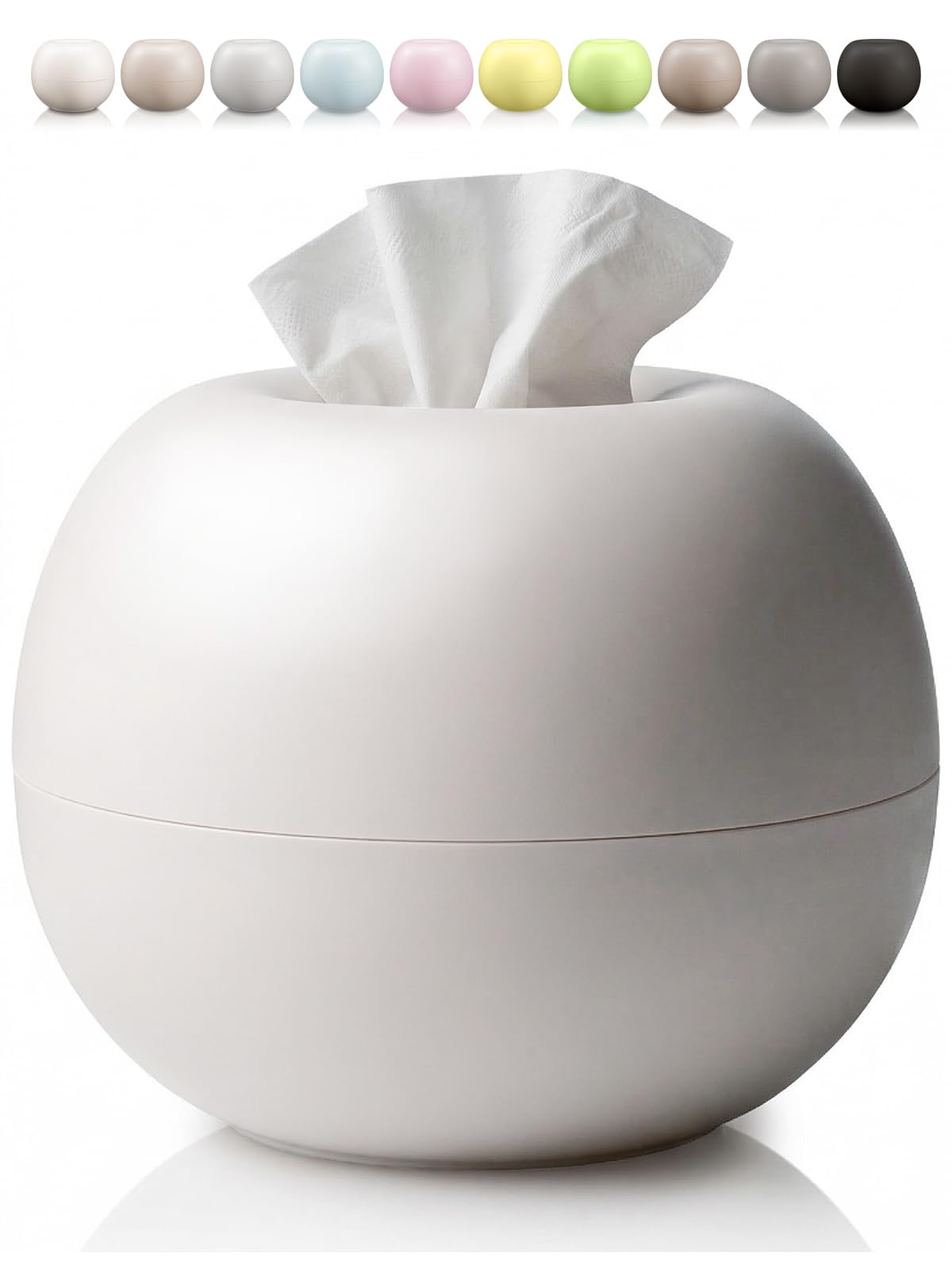 Annekor Tissue Case [Featured in anan magazine, cute and round shape] Scandinavian style, stylish interior, toilet paper/tissue paper cover/holder, st