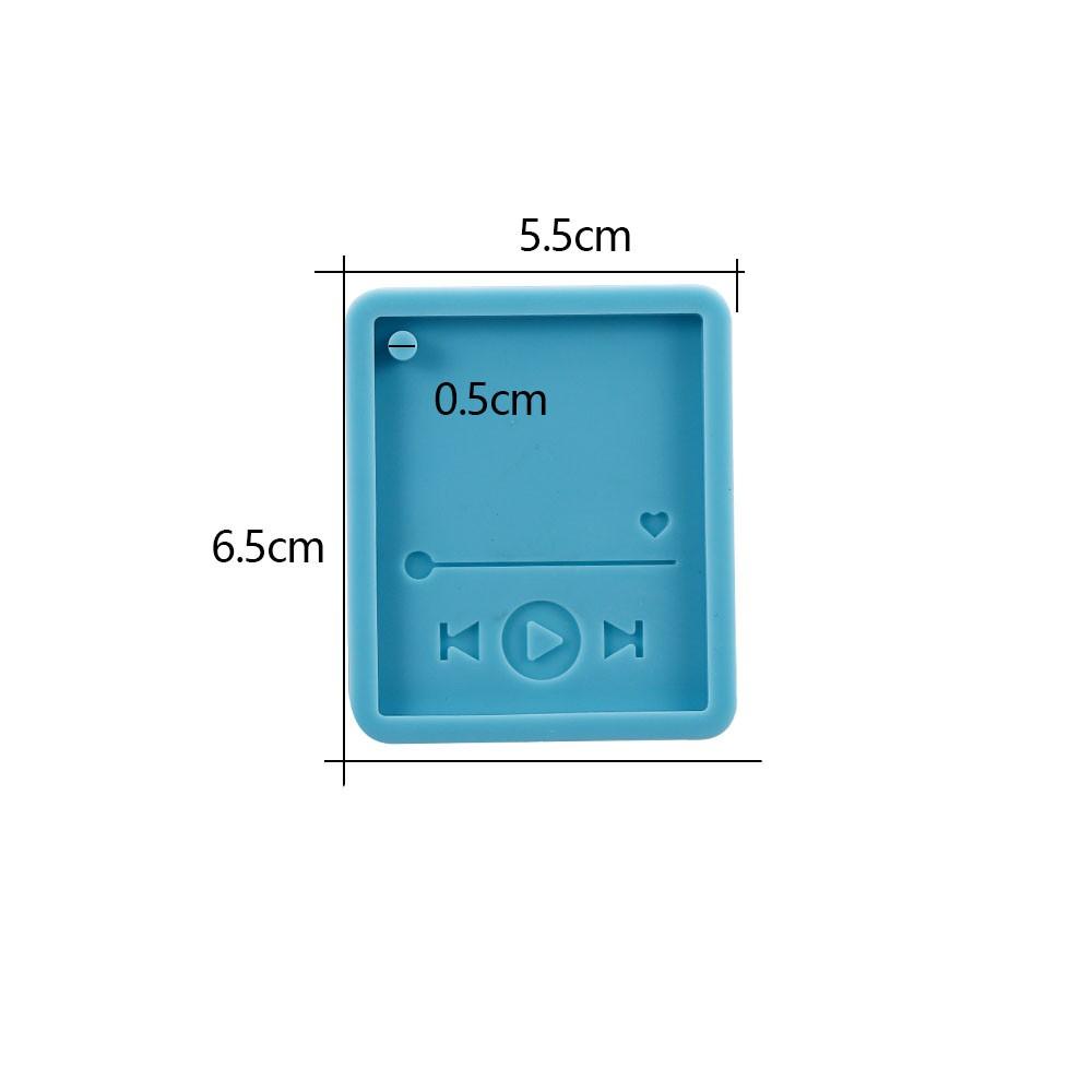 Epoxy Resin Player Mold Keychain Casting Silicone Mould Polymer Clay Crafts Molds for Resin Pendants Jewelry Making Tool