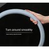 2025 New Style 10 Colors Napa Leather Perforated Patchwork Car Steering Wheel Cover Non-slip Breathable Universal 15 Inch 38cm