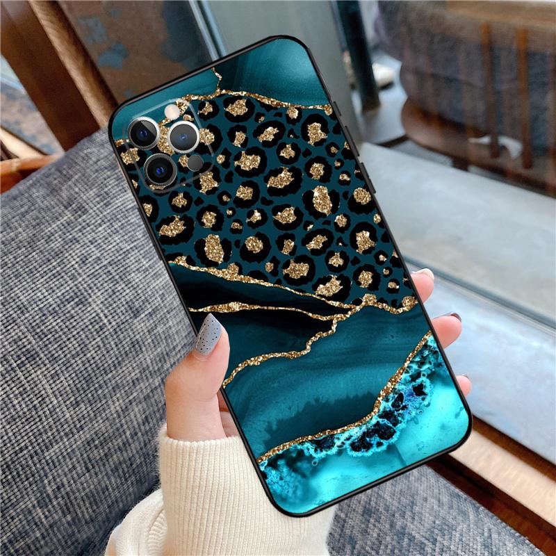 Leopard Print Phone Case For iPhone 17 Pro Max 17Pro 17 Air Silicone Cover Capa