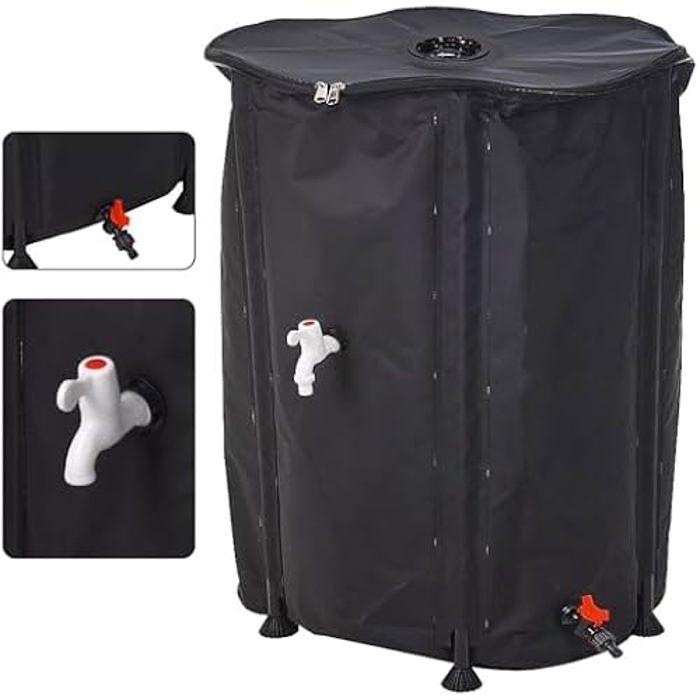 Réservoir d'eau pliable - Daniel James - 500 litres - Robinet - Couvercle - Connecteur tuyau arrosage