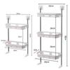 2/3 Layer Over The Toilet Rack Punch- free Bathroom Storage Rack Durable Vertical Toilet Stand
