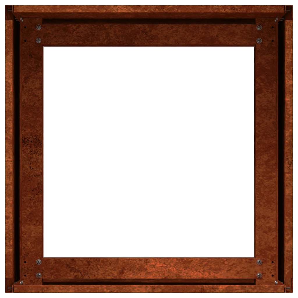 Pot Rusty 40X40X30 Cm Stainless Steel