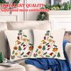 Christmas Holiday, Pillowcase, Teddy Velvet Embroidered Christmas Tree, Gift Living Room Sofa Pillow Cushion Cover.