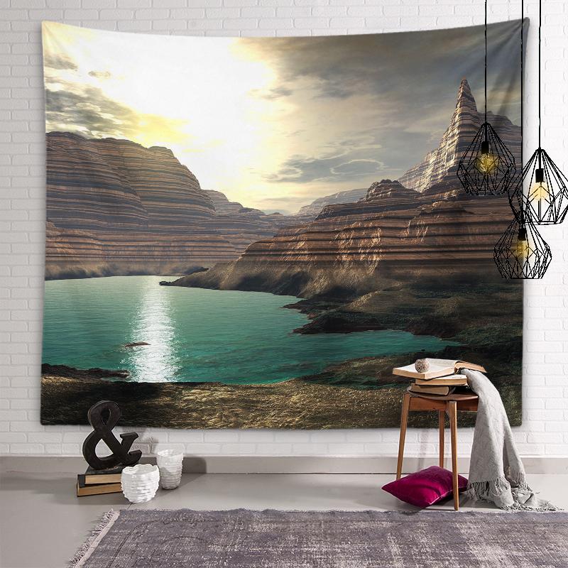 Volcanic Lava Eruption Landscape Wall Decor Tapestry Room Wall Art Personality Tapestry Living Room Bedroom Home Decor Tapestry