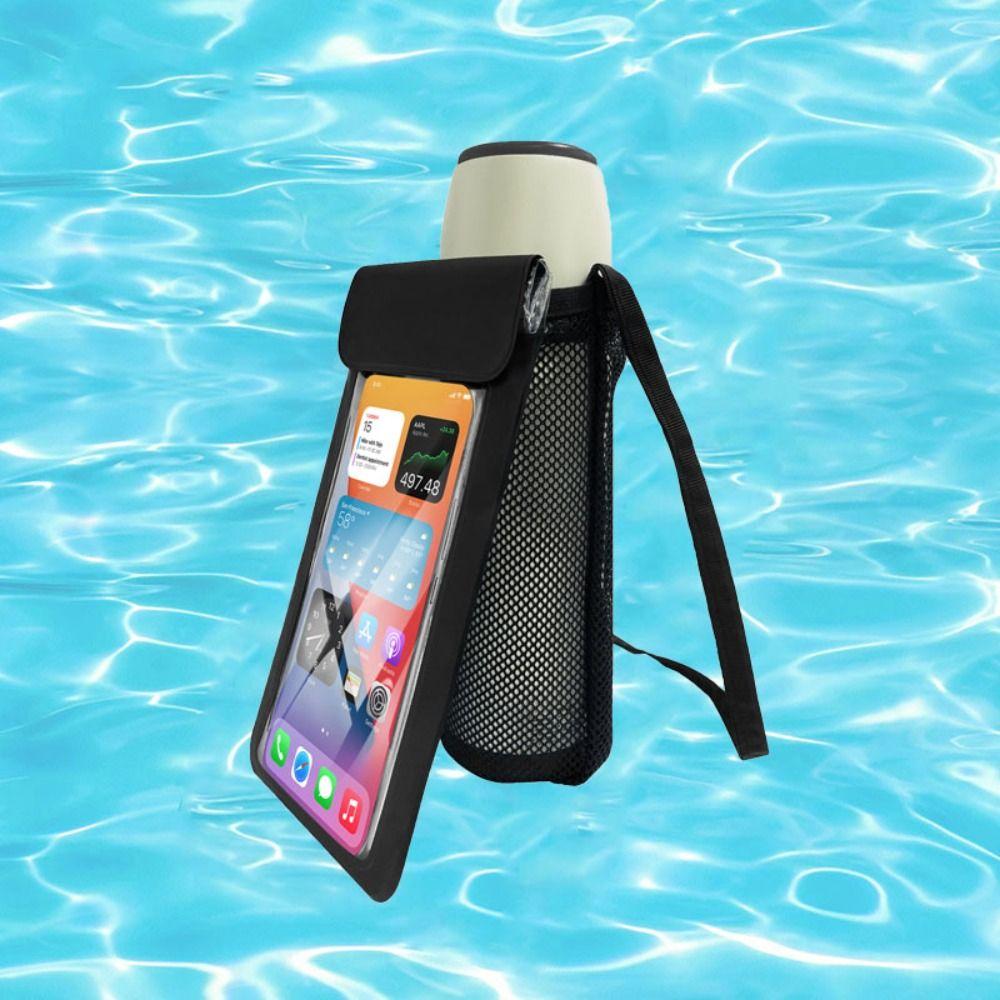 Waterproof Water Bottle Holder 2 in 1 Swimming Bag Cup Sleeve Phone Pouch  Water Splashing Festival