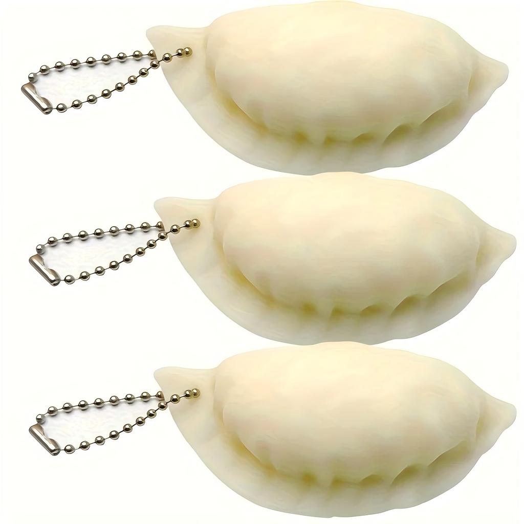 Simulation Dumpling Squishy Toys Stress Relief Ball Slow Rising Sensory Squeeze Fidget Toy For Adults Kids Gift Classroom Prizes