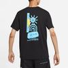 Nike Logo Print Crew Neck Short Sleeve T-Shirt Men Tops Black DR7810-010