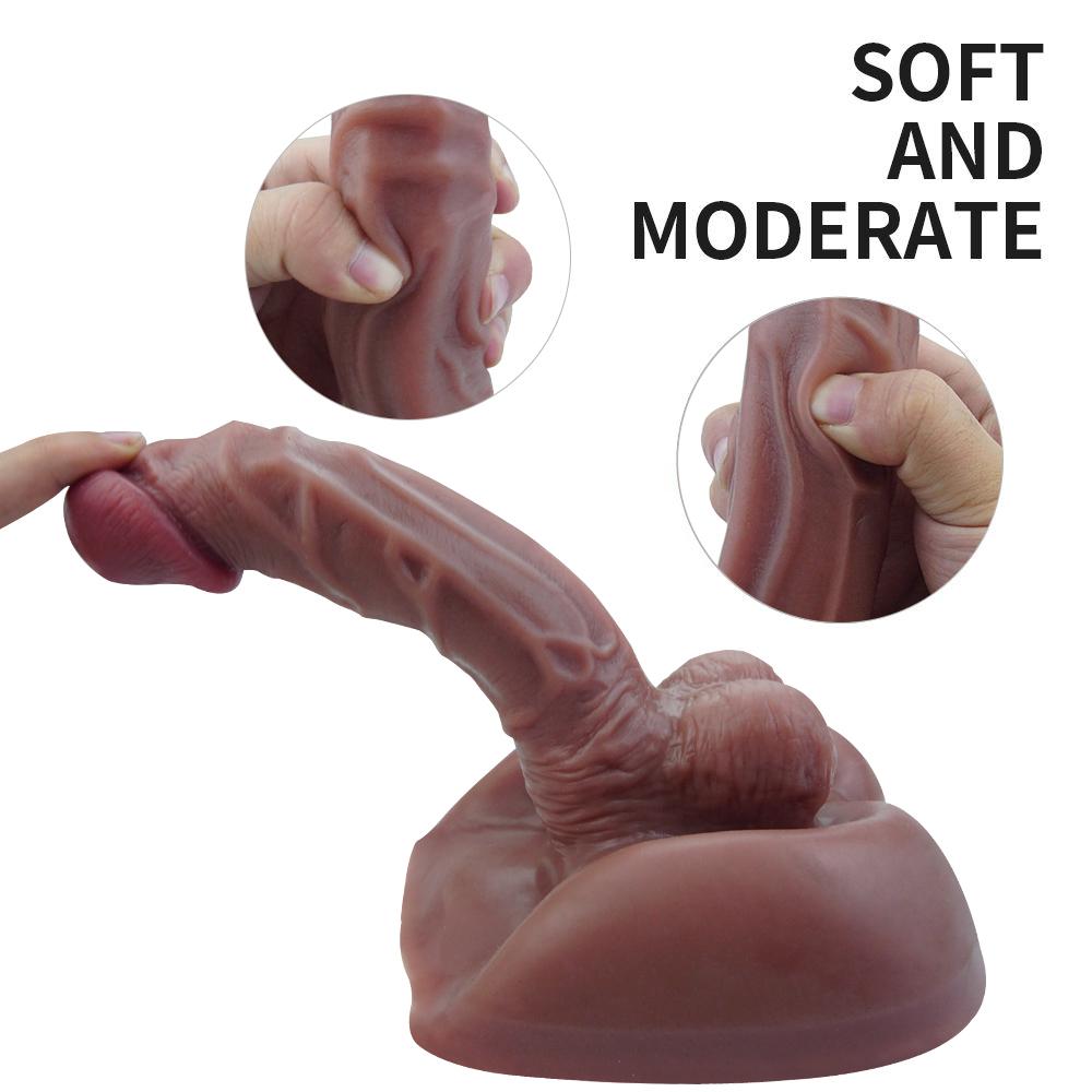 Tekuté silikonové dildo masturbační sexuální hračky fisting realistické poutko na penis BDSM