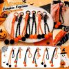 Halloween Pumpkin Keychain with Bat Charm and Rope Design Durable Lightweight Accessory for Bags and Keys Suitable for Seasonal Decoration