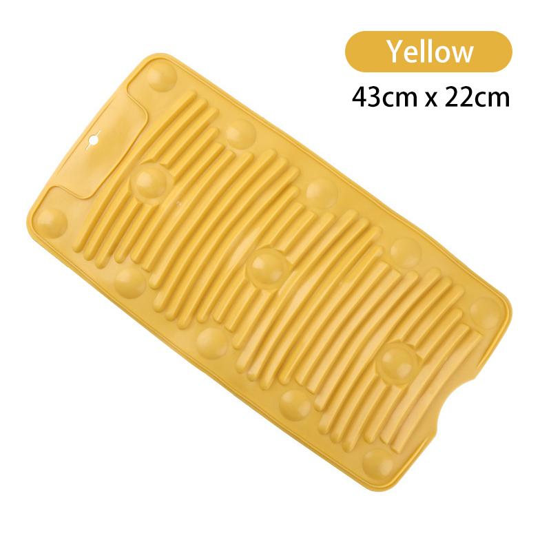 Washing Board Portable Household Non-Slip Silicone Washboard Lazy Personal Laundry Socks Small Washboard Laundry Mat