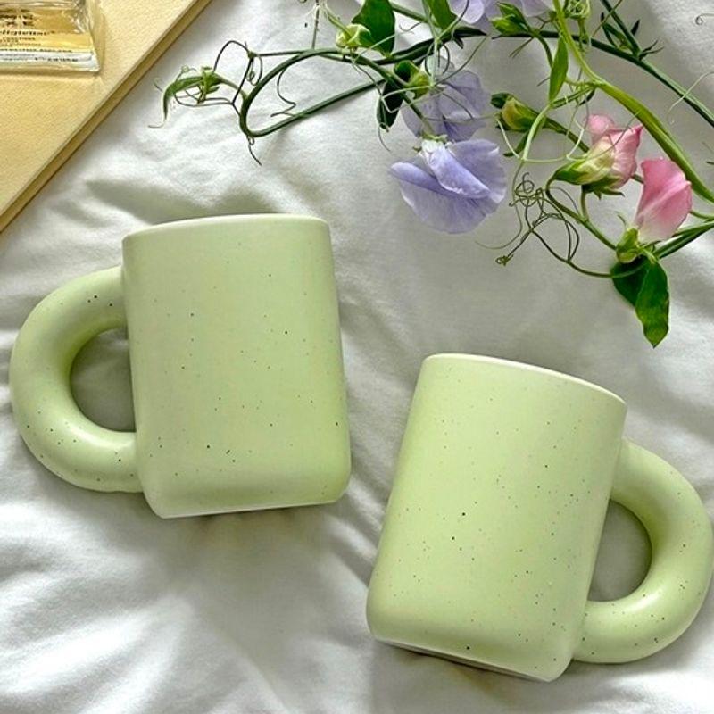 Elegante Tisch [Geschenkset/3 Farben] Elfenbein und Punkt Tasse Geschenkset (Kaffee Tasse Freund Frischvermählte)