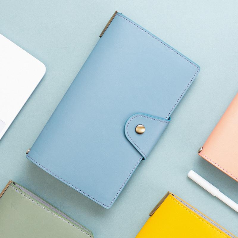 Multifunctional Notebook Portable A6 Handbook PU Leather Notebook Creative Kraft Paper Planner Sketchbook Agenda Diary Notebooks