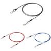 Outdoor Double-Ended Steel Wire Dog Leash with Anti-Bite Rubber Coating and Waterproof Universal Joint
