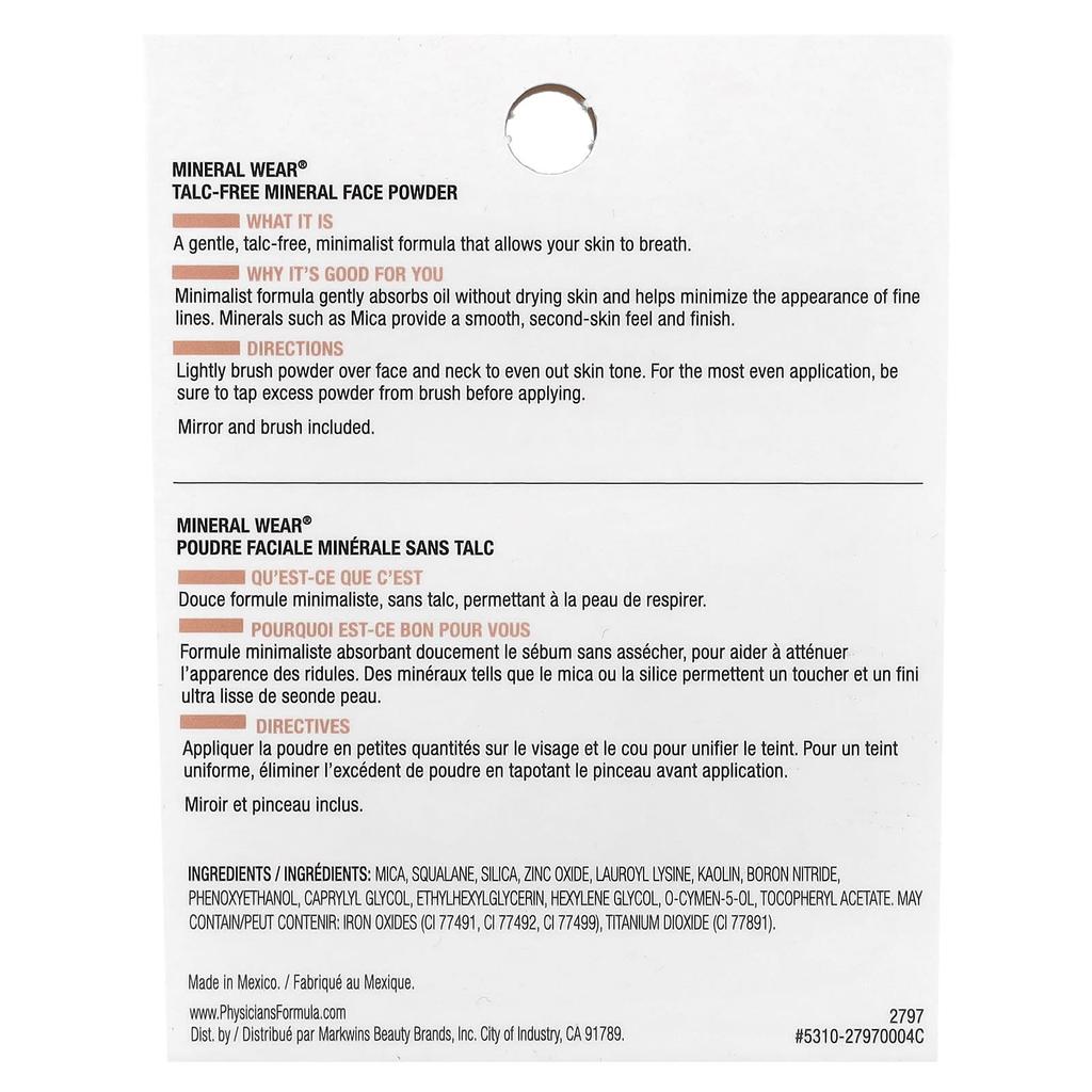 Mineral Wear, Talc-Free Mineral Face Powder, Spf 16, 2797 Buff Beige, 9G(0.3Oz)