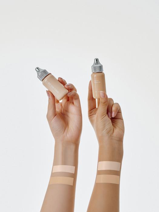 BE ON TIME Glow Fit Foundation (No. 110/115) + Rubycell Puff Set