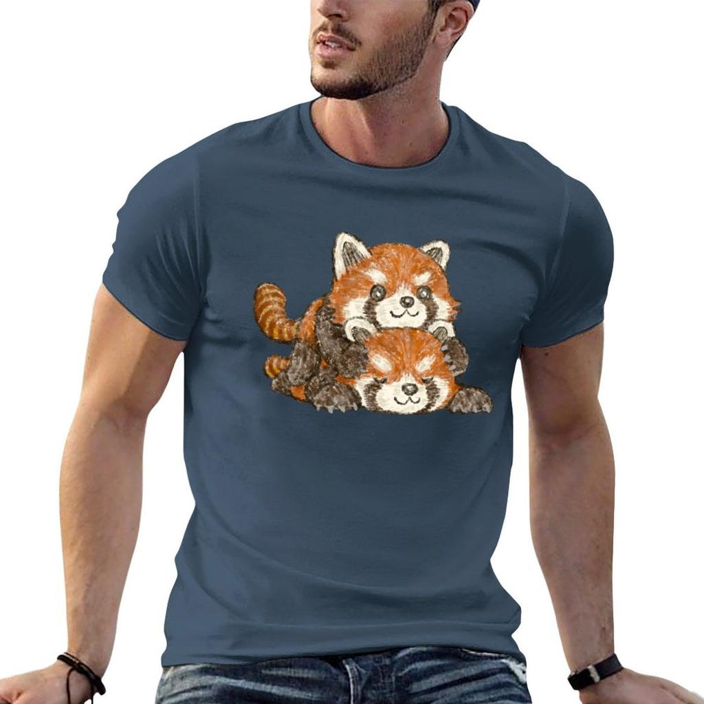 Overlapping Red Pandas Tshirt T Shirts For Unisex Slim Fit Unisex T Shirt Cotton 100 Unisexs Graphic T Shirts Tshirt