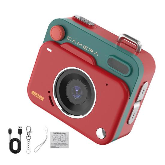 Mini digitální fotoaparát s 1,77palcovým IPS displejem 1080P Retro CCD fotoaparát s poutkem Nahrávání videa Pořizování fotografií Děti Dospělí Palcový fotoaparát Hračka