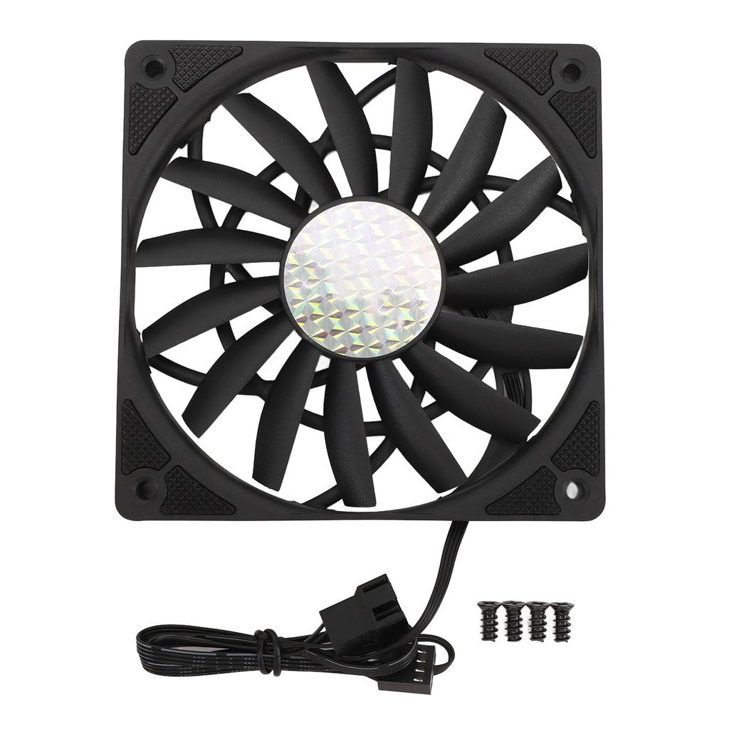 120mm 4pin PWM Case Fan MFDB Dynamic Pressure Bearing 500RPM To 1800RPM PC Cooling Fan for Computer Case Black