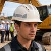 Reflective Safety Hard Hat With Adjustable Strap For Construction Workers And Night Cyclists Practical ABS Plastic