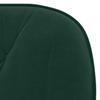 Vidaxl Swivel Dining Chairs, 2 Pcs, Dark Green, Velvet