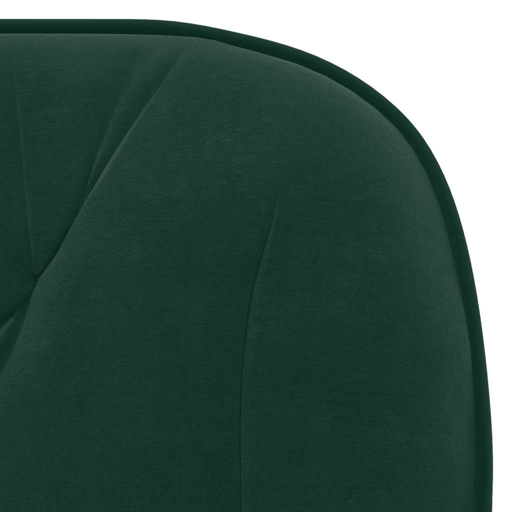Vidaxl Swivel Dining Chairs, 2 Pcs, Dark Green, Velvet