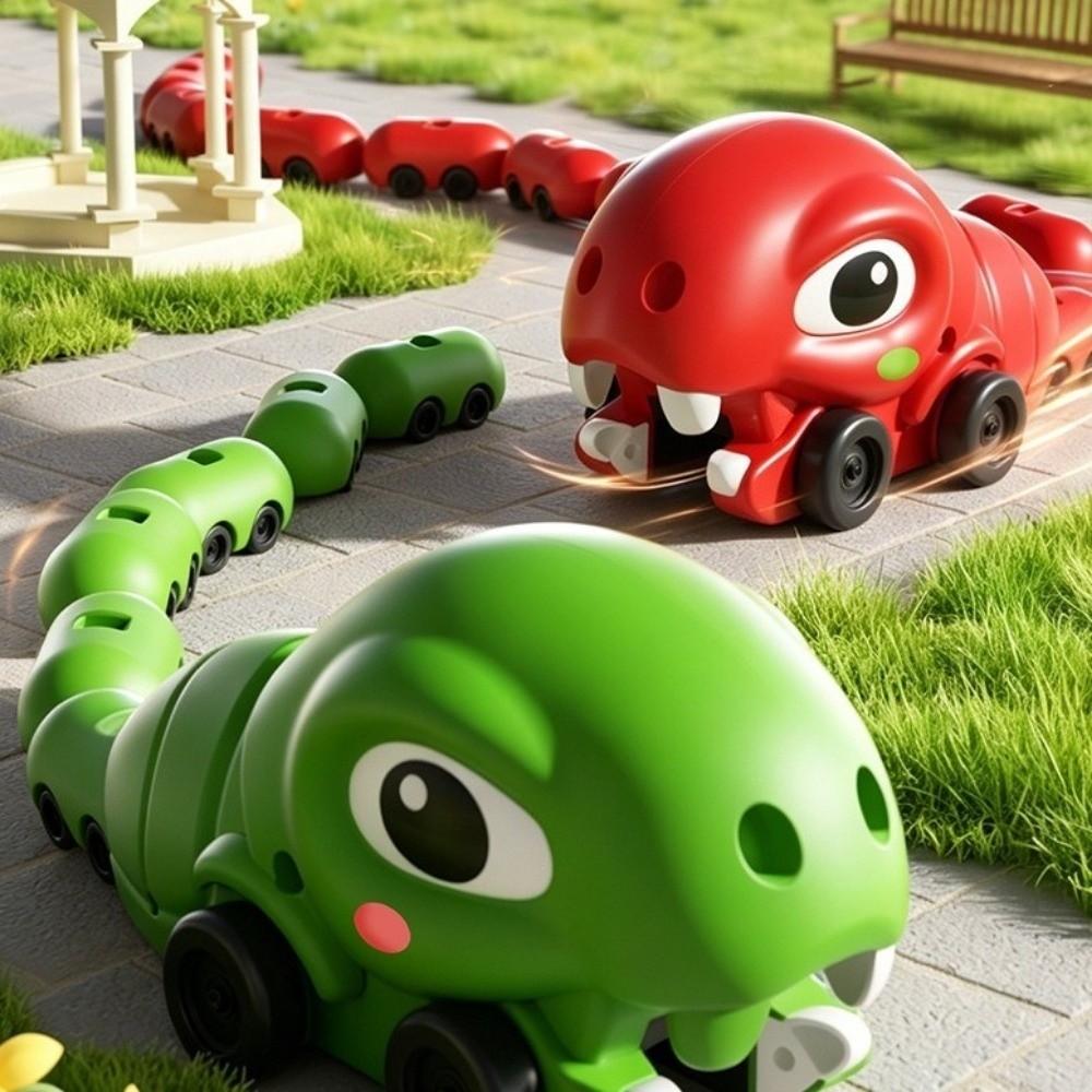 Remote Control Battle Interactive Toy Magnetic Remote Control Toy Car Greedy Snake Car  Indoor Use