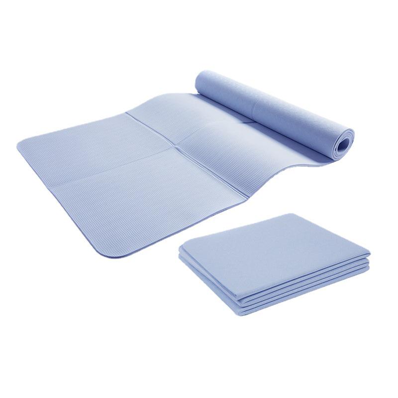TPE Non-Slip Folding Yoga Mat for Beginners - Portable Exercise & Fitness Mat