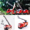 Fire Truck Toy With Alloy Material And Pullback Control For Kids Playroom