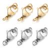 10Sets Stainless Steel Lobster Clasp Jump Rings Connectors Clasp For Bracelet Necklace Chains DIY Jewelry Making Supplies