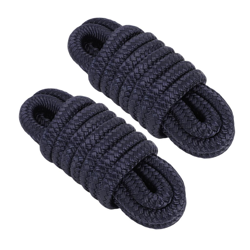 2PCS Boat Dock Lines High Strength Multifunctional Double Nylon Boat Rope for Small Sailboats Floating Bridges Speedboats